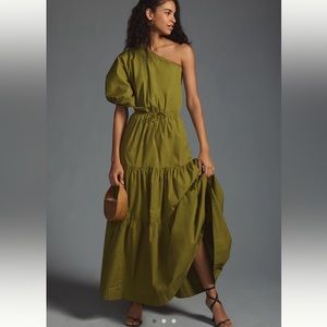 NWT • Anthropologie • S/W/F Tiered One-Shoulder Dress